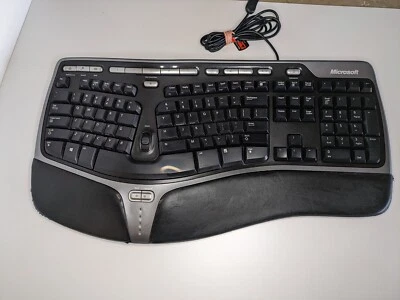 Microsoft Natural Ergonomic Keyboard 4000 v1.0 KU-0462 Model 1048 USB-Ships Free - Image 1 of 4