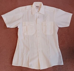 TexTrop2 Short Sleeve Shirt, 100% Polyester Moisture Wicking, White,Elbeco 3310N - Picture 1 of 12