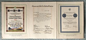 Bessemer and Lake Erie Railroad Company 1942 SAFETY AWARDS Lowest Casualty Rate - Picture 1 of 6