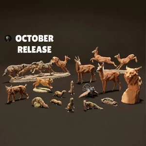 Afrique Animal Figurines II 1:43 Miniatures non Peint 1/43 Savane Diorama Modèle - Bild 1 von 25