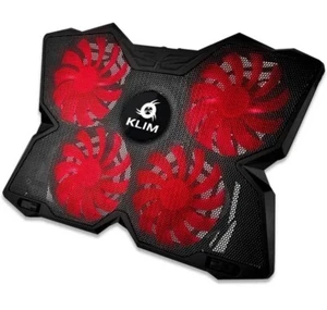 KLIM Wind Laptop Cooling Pad Stand 11"-19" Notebooks, PS4, XBox, RED LED - Photo 1/5