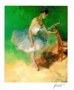 Seriolitografo de Hua Chen ""Bailarina"" con Park West Certificado de Autenticidad 2013 - Imagen 1 de 4