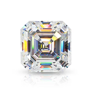 1~7ct VVS1 D Color Asscher Excellent Cut Moissanite Loose Gemstones &GRA Jewelry - Picture 1 of 5
