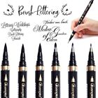 6Pcs Caligraphy Pens-4 Sizes Brush Black Beginners Set Calligraphy Refill Marker