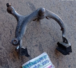 SUPER RAPID BRAND REAR SINGLE BRAKE CALIPER GALVANIZED STEEL FRENO BICI VINTAGE - Picture 1 of 2