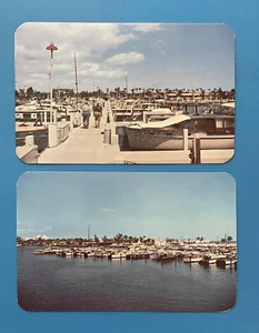 Fort Lauderdale FL-Florida, Bahía-Mar Yacht Basin, lote de postales vintage - Imagen 1 de 2