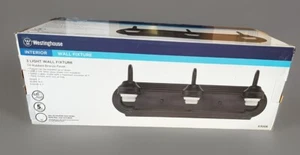 2 Westinghouse 3-Light Oil Rubbed Bronze Finish Wall Fixture Bath Rental NEW - Picture 1 of 6