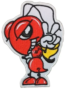 Super Speed Red Ant Two Fingers Decal Embroidered Jacket Vest Sew Iron on Patch - Picture 1 of 1