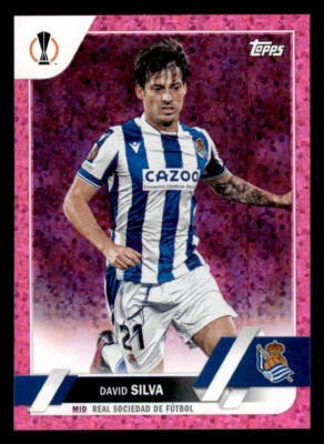 2022-23 Topps UEFA Club Competitions Pink Sparkle #154 David Silva - Image 1 of 2