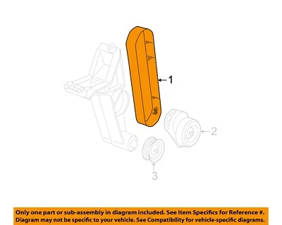 FORD OEM 93-97 Aerostar correas de refrigeración poleas-cinturón serpentino F77Z8620RA Foto 1 de 2