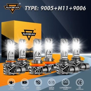 For Toyota 4Runner 2006-2009 AUXBEAM 9005 H11 9006 Combo LED Headlight+Fog Bulbs - Picture 1 of 12