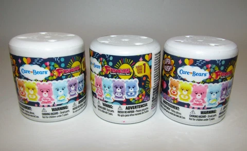 FASHEMS CARE BEARS SERIES 1 LOT OF (3) RANDOM BLIND CAPSULES NEW Cover