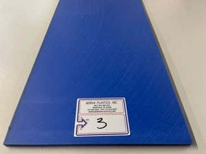 "(3} NYLON BLAU GEGUSSPLATTE - 1/2 DICK 1 STCK. 16 1/4"" X 32" - Bild 1 von 1