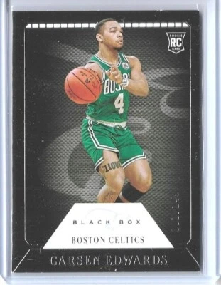2019-20 PANINI CARSEN EDWARDS BLACK BOX ROOKIE CARD #304 ~ 001/249 UNIQUE BOSTON - Image 1 of 2