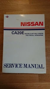 Nissan Bluebird T72,genuine Workshop Manual Supplement, CA20E injection models.  - Picture 1 of 6