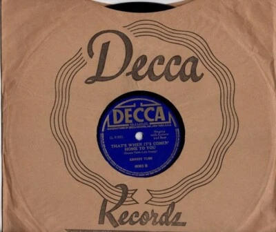 Ernest Tubb- Try Me One More Time / That's When It's Comin' Home To You 10" 78 - Image 1 of 4