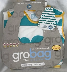 Grobag Baby Sleeper Sleeping Bag Zip Sleepsack  0-6 Months Teal Rolling Hills - Picture 1 of 2
