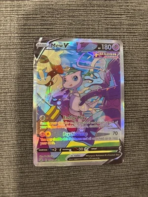 Pokémon Mew V (Alternate Full Art) 251/264 Swsh08: Fusion Strike Poor Condition - Image 1 of 4