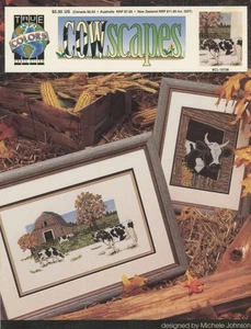 True Colors CowScapes Cows Farm Holstein Counted Cross Stitch Pattern - Picture 1 of 1