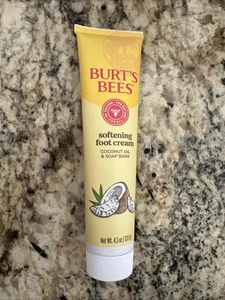 Burt’s Bees Softening Foot Cream w/ Coconut Oil 4.3oz – Nourish Dry Feet NEW - Picture 1 of 2