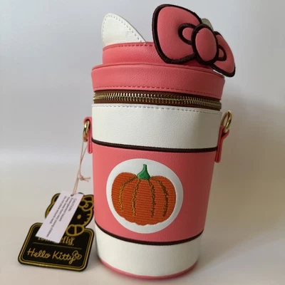 Bolso Bandolera Sanrio Loungefly Hello Kitty Calabaza Especias Latte Nuevo Foto 1 de 4
