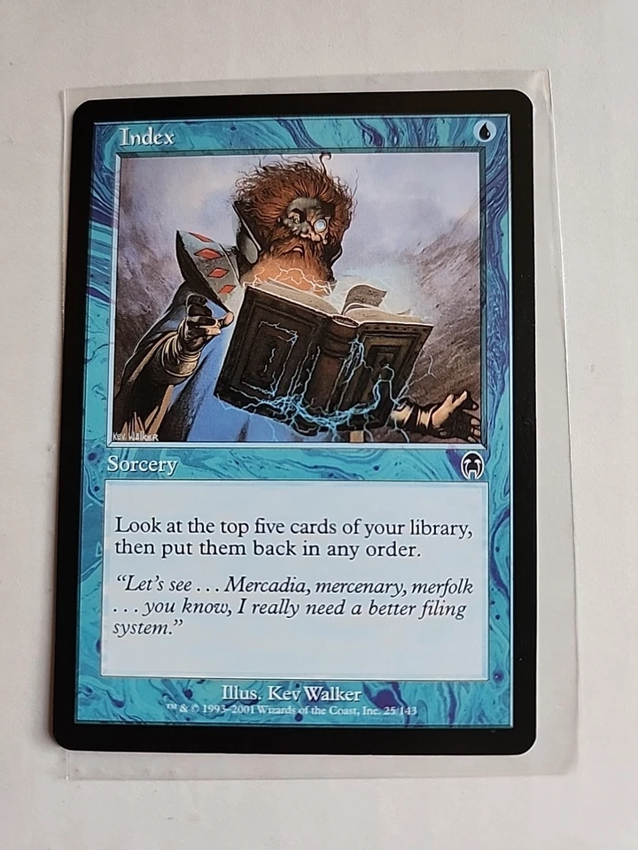 Index - Apocalypse - MTG Magic - Common - Blue Sorcery - Image 1 of 1