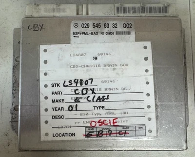 ABS CONTROL MODULE MERCEDES BENZ W210 E-CLASS E320 2000 2001 2002 029-545-63-32 - Image 1 of 3