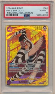 2024 UN PEZZO COLLEZIONE COMMEMORATIVA MR. 2 BON CLAY #061 PSA 10 - Foto 1 di 2