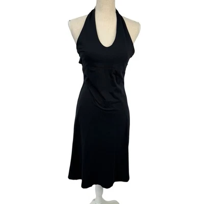 Patagonia Halter Tie Back Casual Dress Travel Athletic Women Size XS Small Black - Image 1 of 4