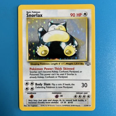 Snorlax 11/64 LP/MP Jungle Holo Rare Pokémon TCG WOTC Near Mint plus - Image 1 of 3