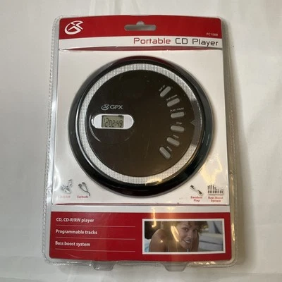 GPX Portable CD Player with Bass Boost Includes Stereo Earbuds PC108B - Image 1 of 4
