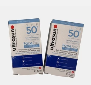 Ultrasun | Face Fluid | Brightening, AntiSpot, AntiPollution | SPF50+ | 2 X 40ml - Picture 1 of 1