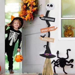 Ghost Sign Halloween Witch Decorations Sign Ghost Decorative Plaque  Party - Picture 1 of 12