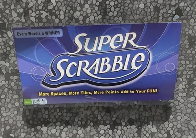 Super Scrabble Board Game Hasbro 200 Wood Letter Tiles, Complete Set - Vtg 2004 - Image 1 of 4