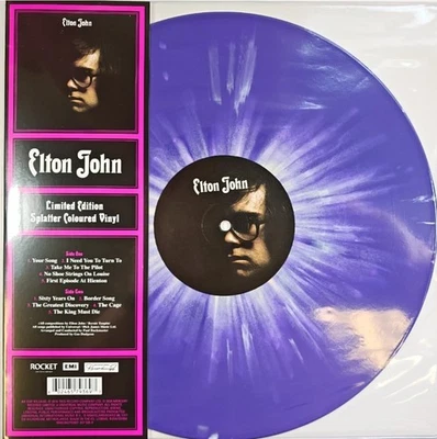 ELTON JOHN LP Elton John PURPLE SPLATTER VINYL Ltd Edition NEW and SEALED - Image 1 of 4