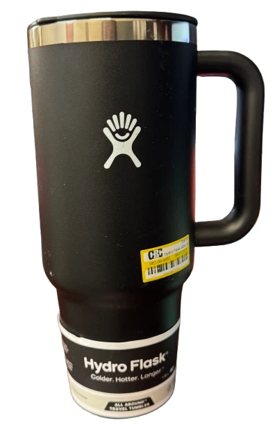 Vaso Hydro Flask 40 oz negro doble pared sin BPA SIN pajita Foto 1 de 1