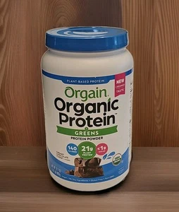 Orgain Organic Protein + Greens Protein Powder CREAMY CHOCOLATE FUDGE 1.94 lb - Picture 1 of 9