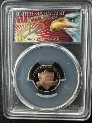 2025 S 1C Lincoln Cent PCGS PR70DCAM First Strike Thomas Cleveland Eagle - Image 1 of 2
