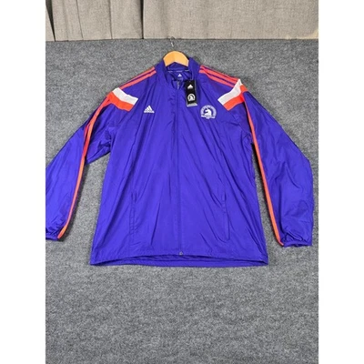 Adidas Boston Marathon 2015 Men's Purple Orange Track Jacket XL - Image 1 of 4