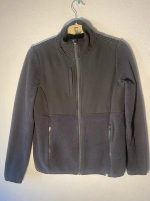 FIGS Ferrier 磨砂黑色抓绒夹克 XS 码全拉链 — 第 1/4 张图片