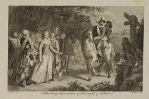 TOOKEY (19.Jhd) nach BOREL (18.Jhd), Heinrich IV. auf der Jagd, um 1820, Rad. - Picture 1 of 4