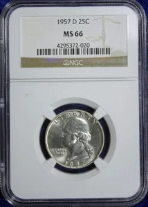 1957-D Washington Quarter Dollar NGC 66  (2532275) - Picture 1 of 4
