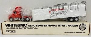 1993 ERTL WhiteGMC Aero Conventional Trailer 1/64 Die-Cast RARE Pontiac #9436 - Picture 1 of 14