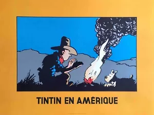 Tintín en América de Hergé Moulinsart - 24 x 32 pulgadas (impresión artística) - Imagen 1 de 5