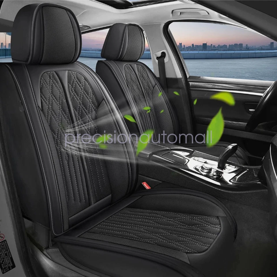 Faux Leather Front &Rear Seat Cover Protector Breathable For Nissan Altima Rogue - Image 1 of 4