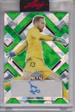 2022 Leaf Metal Green Crystal Autograph Jan Oblak #3/7