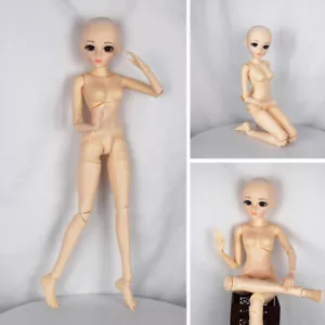 1/3 BJD Nude Doll 60cm Ball Jointed Doll Naked Girl Female Body Lifelike Girls - Picture 1 of 12