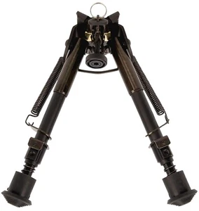 Allen 2207 Bozeman Rifle Bipod Black Aluminum w/Sling Swivel Stud Mount, Rubber - Picture 1 of 2