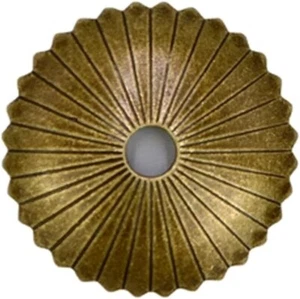 Perilla de gabinete placa trasera muebles radiales placa trasera herrajes latón bronceado - Imagen 1 de 6