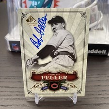 2006 Upper Deck Sp Legendary Cuts Bob Feller Auto Reds 